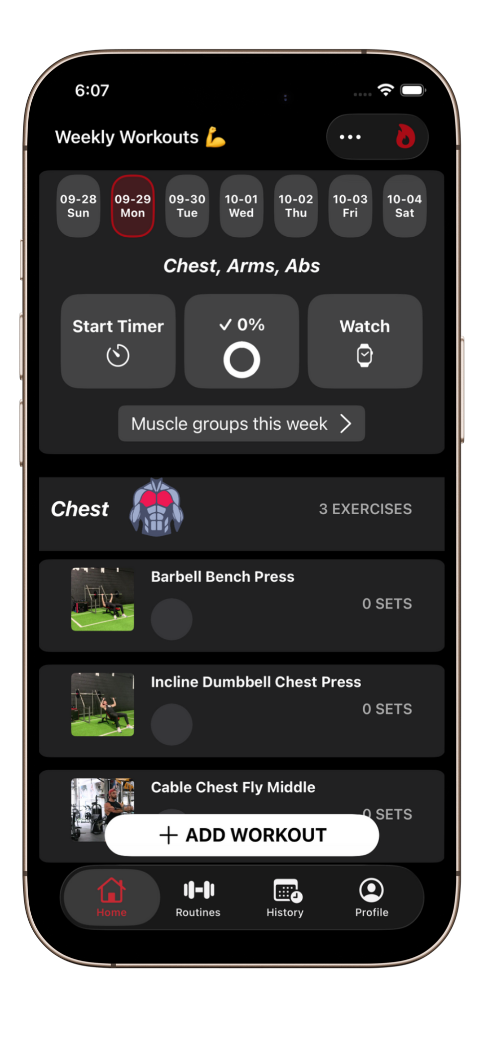 fit workout routine background